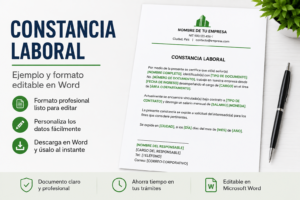 constancia laboral