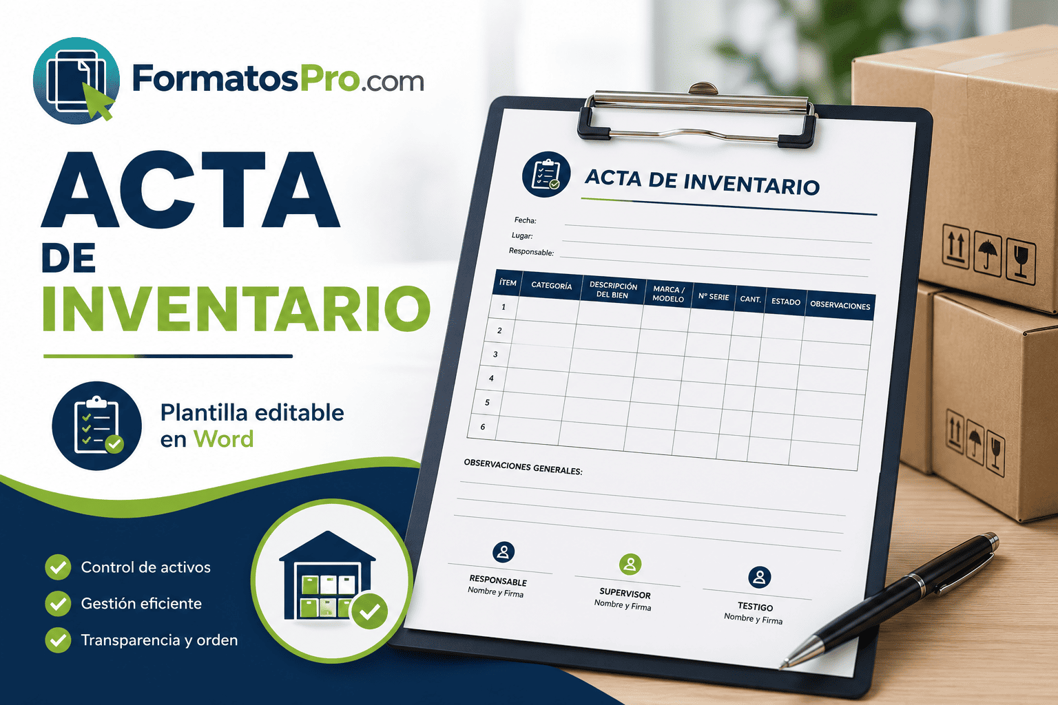 acta de inventario en word